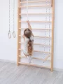 Pikler-Dreieck Set aus 4 Teilen: Indoor-Spielplatzbogen und Dreieck-Klettergerüst, Montessori-Toddler-Spielgymnastik